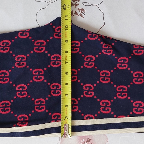 Gucci monogram red jacquard navy jogger - Picture 14 of 15